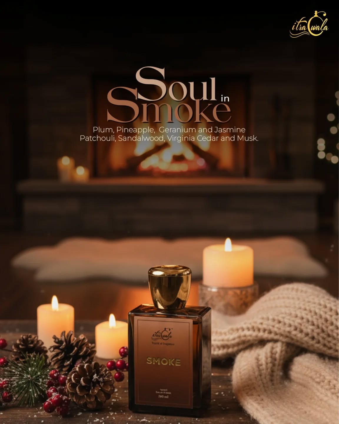 Where there’s Smoke, there’s allure.
Bold, mysterious, and unforgettable, a scent that lingers long after you’ve left the room. 💨✨
#SmokeByItrawala #itrawala❤️ #LuxuryPerfume #BoldFragrance #MysteryInABottle #SignatureScent #PerfumeLovers