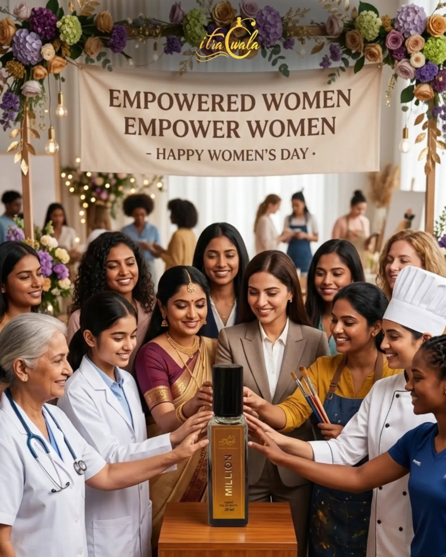 She is strength in silence, power in presence, and grace in every step she takes. 🌸✨
This International Women’s Day, we celebrate every woman who dares to dream, leads with confidence, and leaves her fragrance wherever she goes.
At Itrawala, we believe a woman’s aura is her true power: bold, beautiful, unforgettable. 💫
Here’s to confidence. Here’s to courage. Here’s to YOU. 💖
#InternationalWomensDay #WomensDay2026 #EmpoweredWomen #CelebrateHer #itrawala❤️