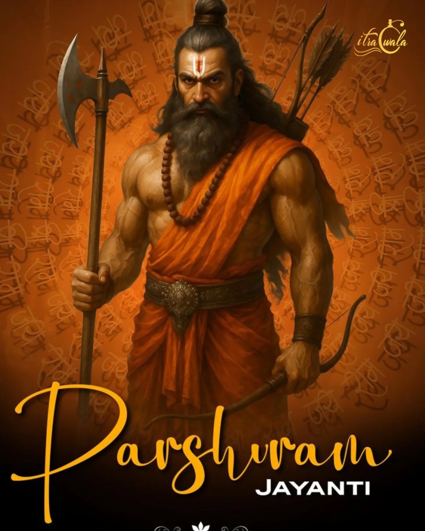 Rooted in valor, guided by dharma 🌿
On this auspicious day of Parshuram Jayanti, may your spirit stay fearless and your path forever fragrant.
Celebrate strength, purity, and tradition with Itrawala. ✨

#ParshuramJayanti #HappyParshuramJayanti #itrawala❤️ #IndianTraditions #DivineFragrance