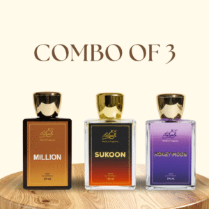 Luxury Fragrance Trio Combo (100ml Each) – Million, Sukoon & Honeymoon Perfumes