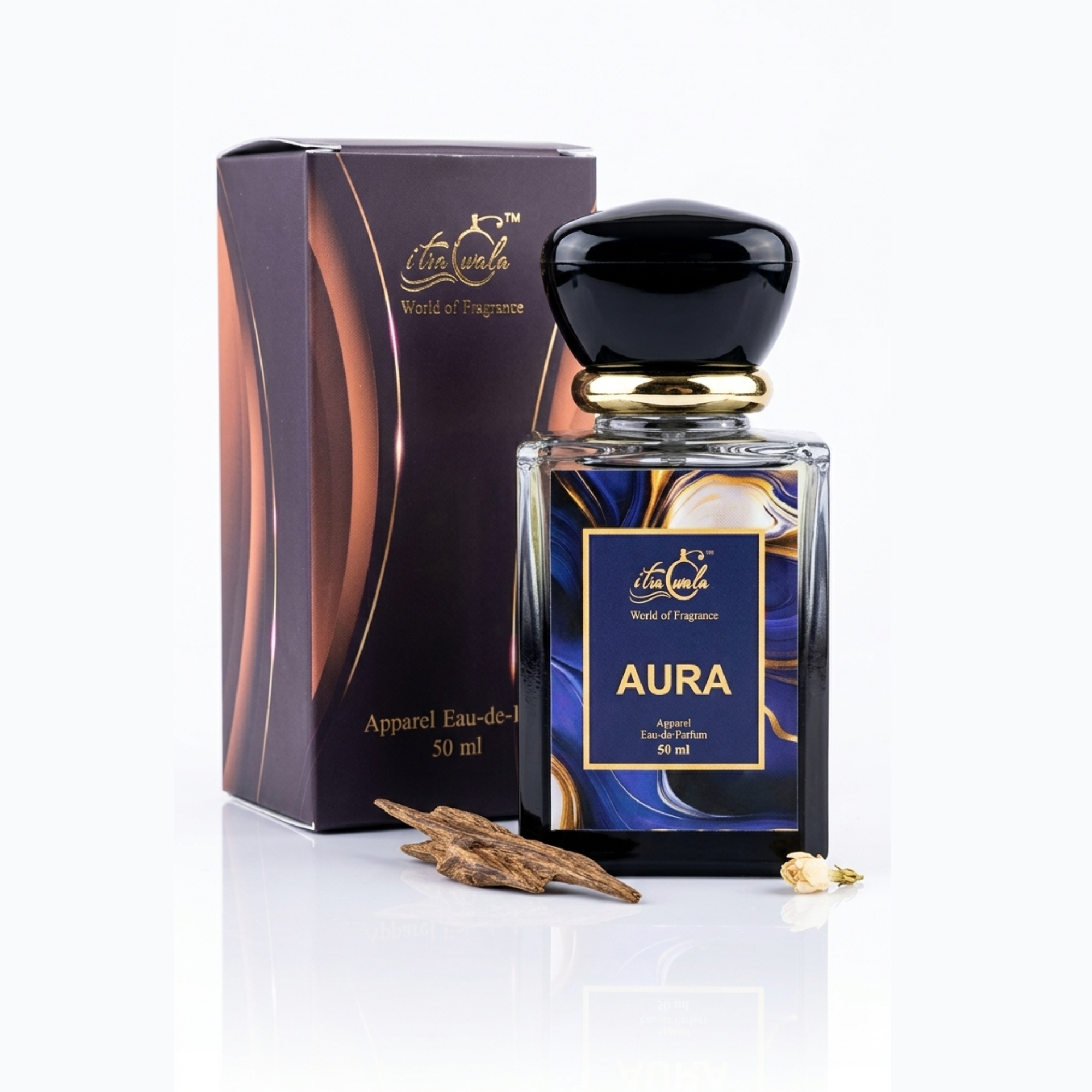 Aura Perfume by Itrawala – Premium Long Lasting Fragrance with Cinnamon, Lavender & Sandalwood | 100ML & 50ML